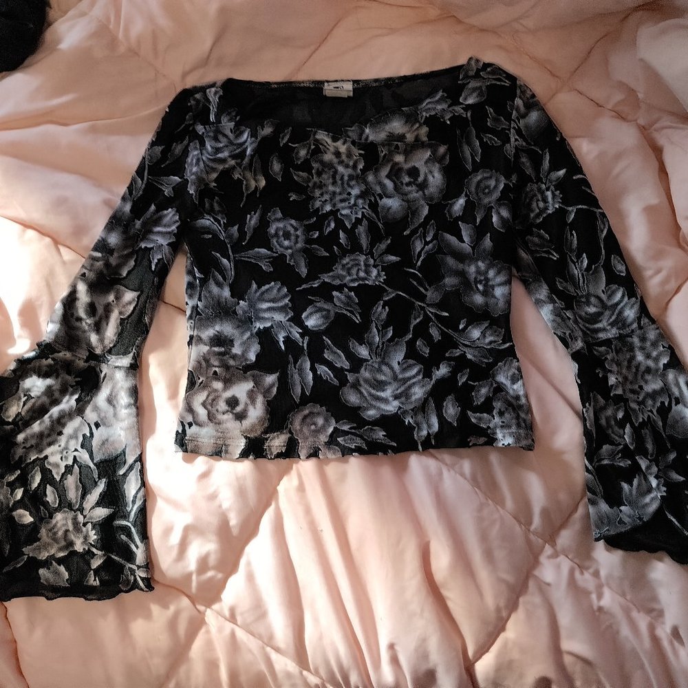 Witchy Goth Alt Top Y2K